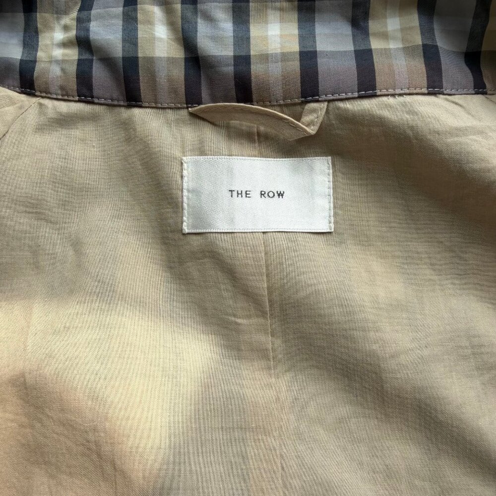 The Row Tavishina checked silk-blend coat - Picture 10 of 11